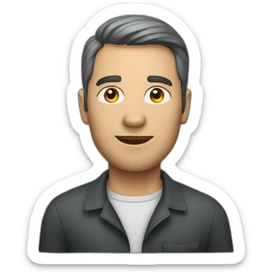 A man driving a Mercedes sticker