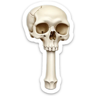 singular humerus bone sticker