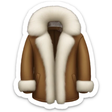 fur pimp coat with no body in i sticker