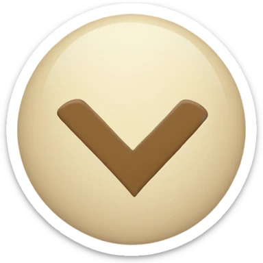 Check mark in beige   sticker