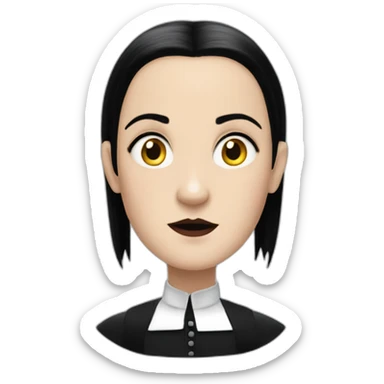 wednesday from addams family sticker