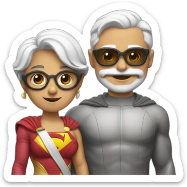 Modi with superman dress & gogle sticker