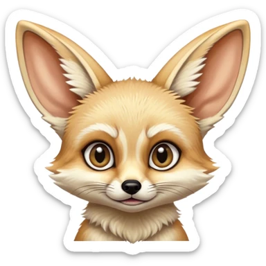 confused fennec sticker