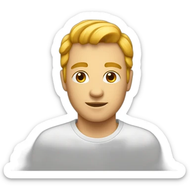 Front avec un bouton au milieu sticker