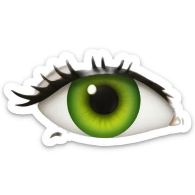 green woman eyes only eyes sticker