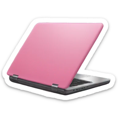 pink laptop  sticker
