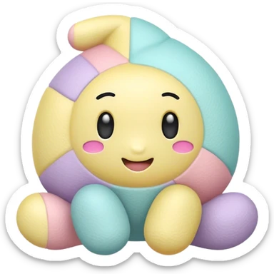 pastel toy sticker