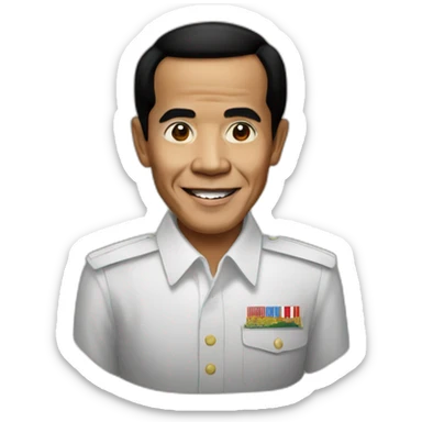 Jokowi indonesian president sticker
