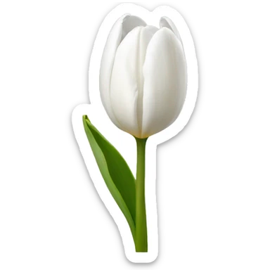 white tulip sticker