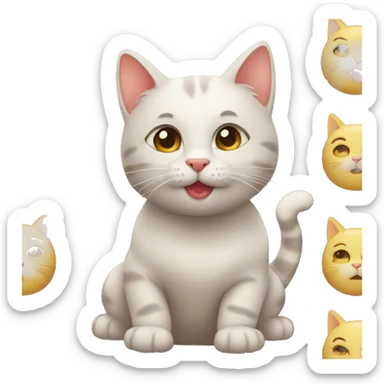 kitty tirando un beso sticker