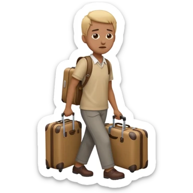 Arriving with baggage sticker