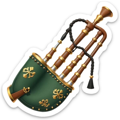 Scottish bagpipes sticker