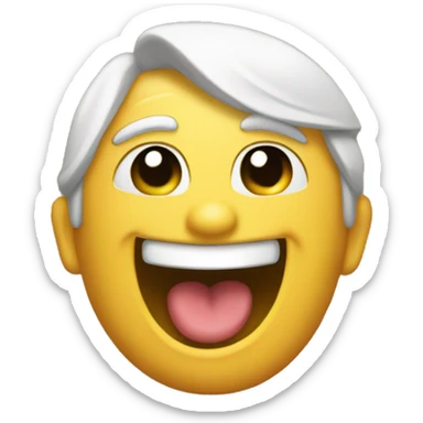UN EMOJI CON SONRRISA PENSATIVA SOBRE PLANEAR UNA TRAVESURA  sticker