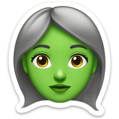 Fille au yeux vert sticker