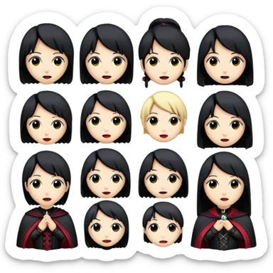 Bana kick icin emoji paketi lazim Gothic anime karakterleri olsun iAloneK nicknameli bazi emojilerde olsun sticker