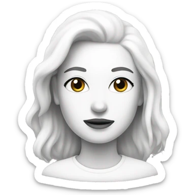 Rad white for women  sticker