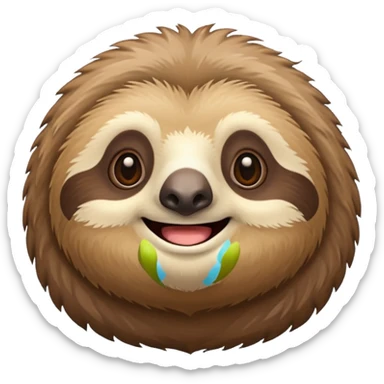 Perezoso que se esté riendo sticker