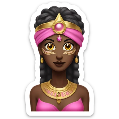 andromedan diva priestess pink third eye sticker