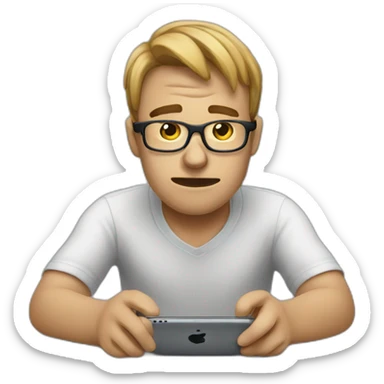 social media addict sticker