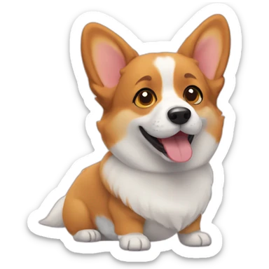 corgi sticker