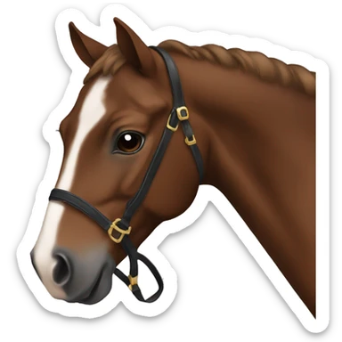 Brown show horse  sticker