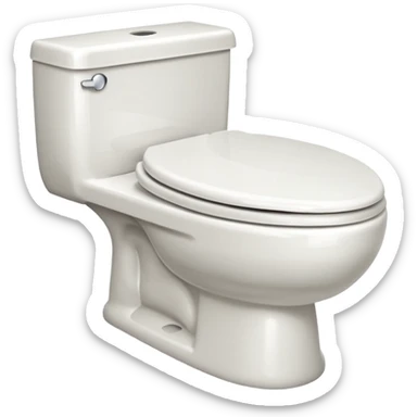 toilet item sticker