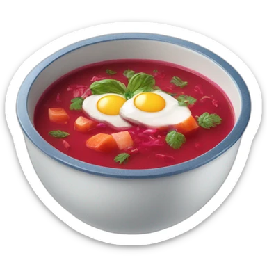 bosch logo on top of bowl of borscht sticker