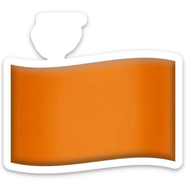 Orange flag sticker