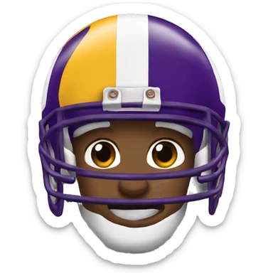 Minnesota Vikings heart emoji sticker