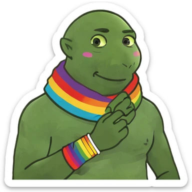 Gay man sticker