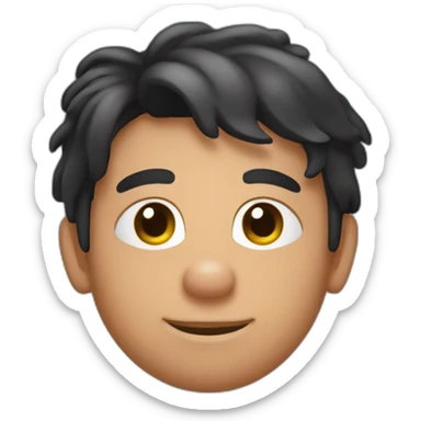 Une personne de couleur noir sur un cochon sticker