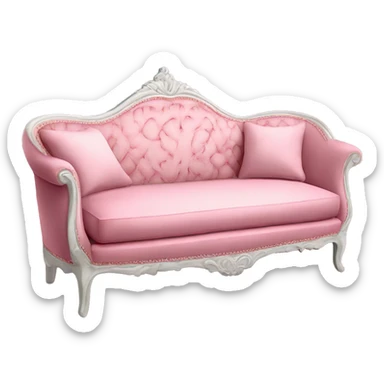 marie Antoinette lace pink sofa  sticker