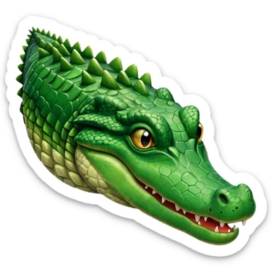 crocodile side view sticker