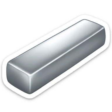 Silver bar sticker