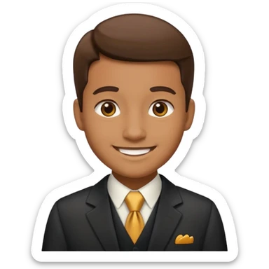 interesting museum guide face sticker