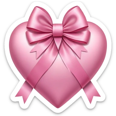 cute heart wrapped in pretty bows sticker