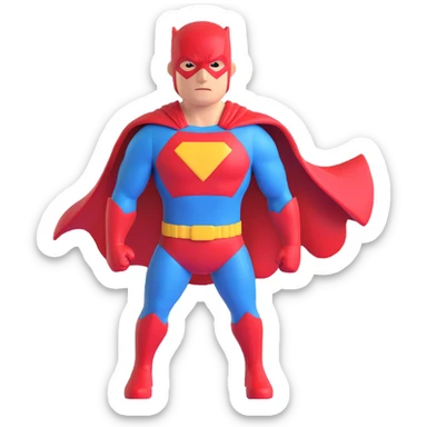 superhero landmark sticker