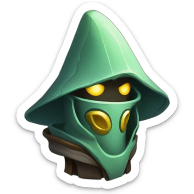 alien mage futuristic roguelike rpg style inspired by slay the spire sticker