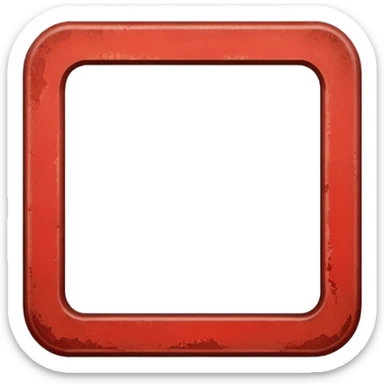 Como el de la izquierda arriba pero que tenga un borde rojo sencillo degradado  sticker