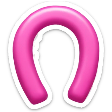 Pink horseshoe sticker