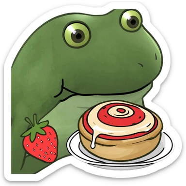 Strawberry shortcake cinnamon rolls  sticker