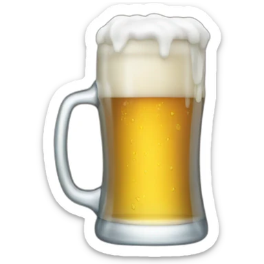 drinking beer sticker