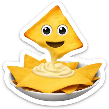 nachos & cheese dip sticker