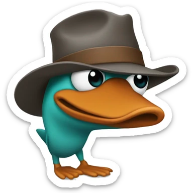 Perry the platypus  sticker