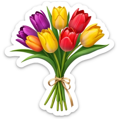 ramo de tulipanea sticker