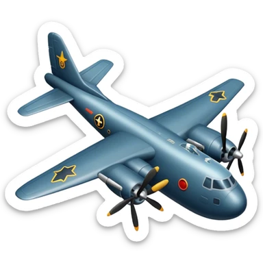 bomber plane sticker