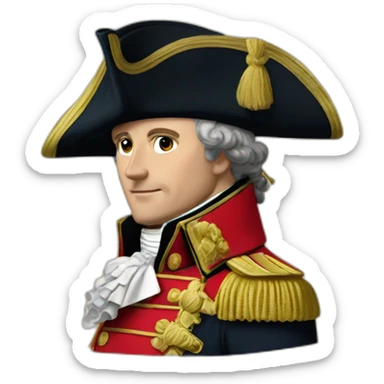 bicorne of Napoleon sticker