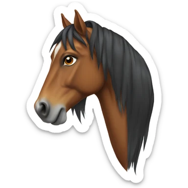 East Indian horse sticker