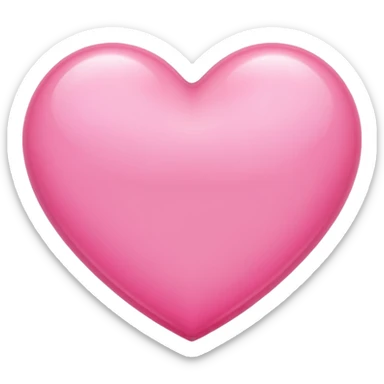Cuore rosa chiaro sticker