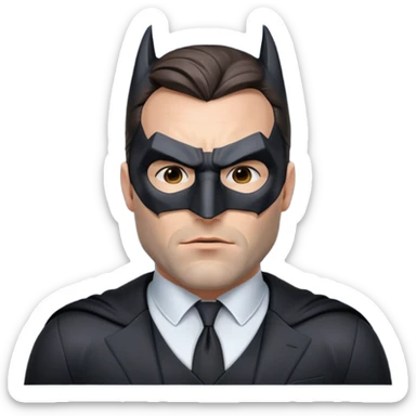 ben affleck batman with mask sticker